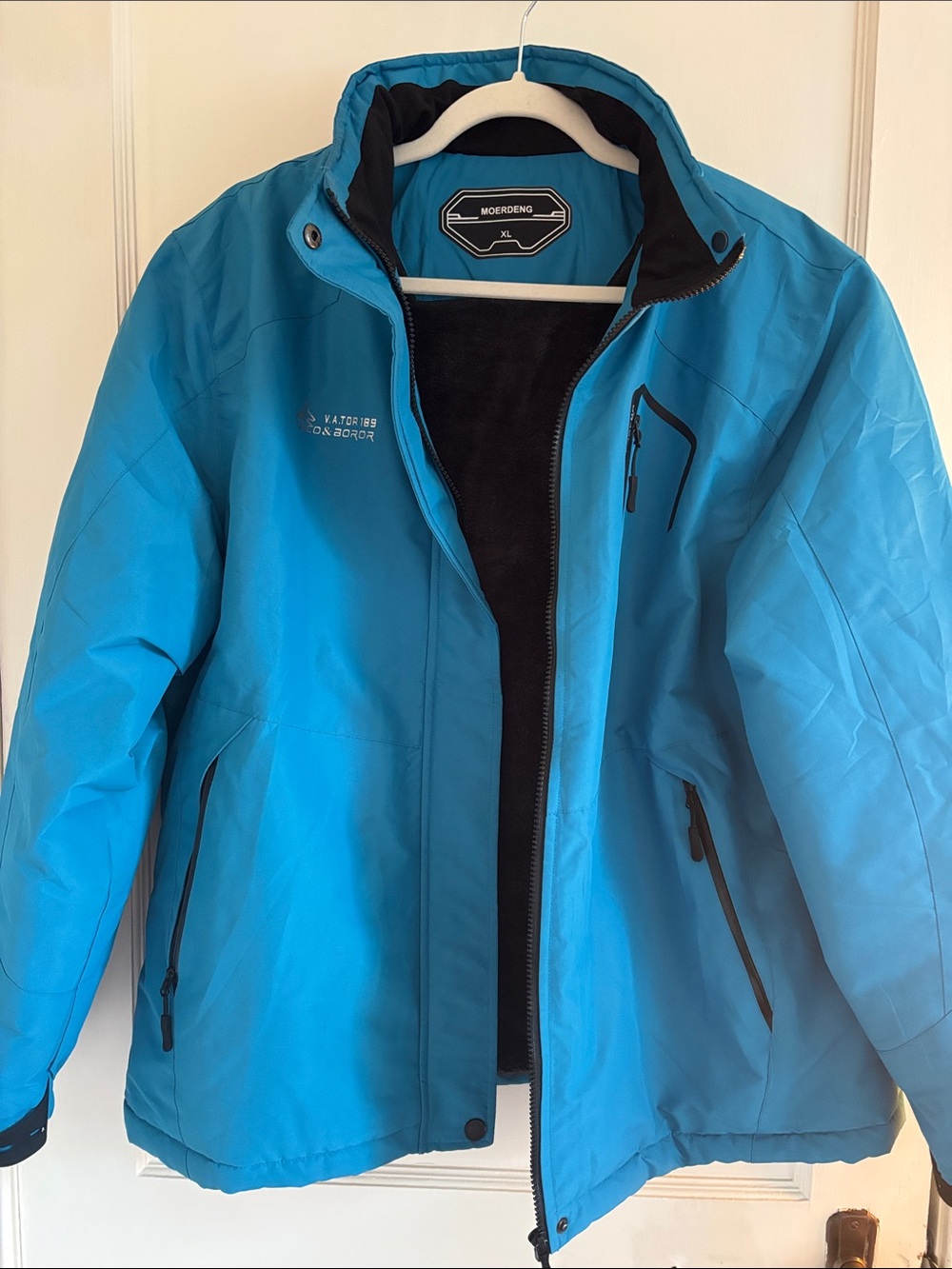 Moedereng Blue Women's Ski Jacket - Waterproof Winter Coat